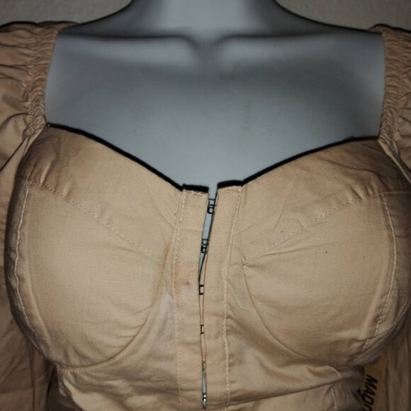 Madden NYC Junior’s Corset Top with Foam Bra Cups Size M - Picture 6 of 6